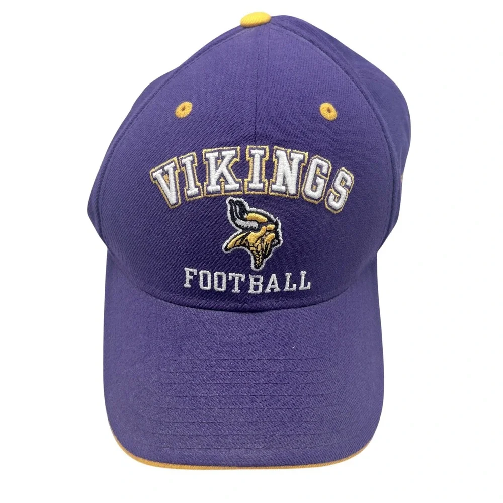 Reebok Minnesota Vikings Hat Mens OS Purple Gold NFL Football Embroidered Cap